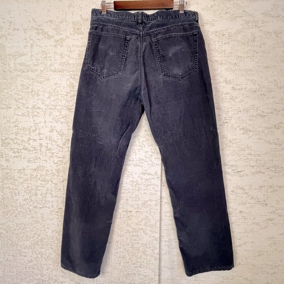 Vintage Mens J. CREW Corduroy Pants Classic 34 x 32 Gray 5 Pocket - Picture 6 of 13